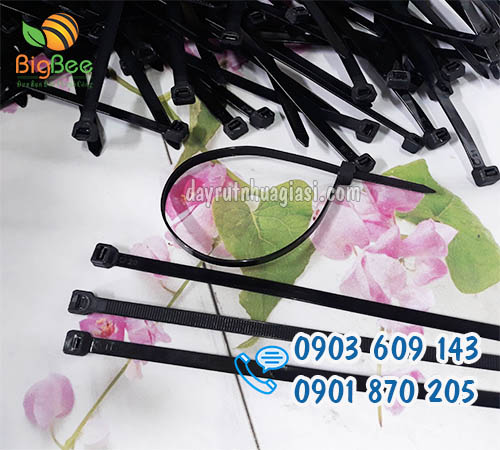 Dây lạt nhựa màu đen chịu lực, bền chắc giá rẻ, chất lượng