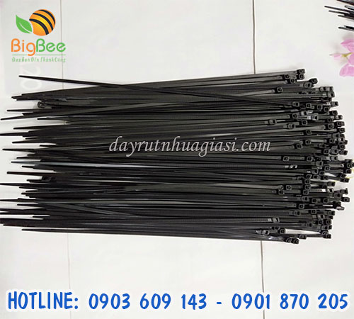 Dây lạt nhựa màu đen 4 tấc giá rẻ