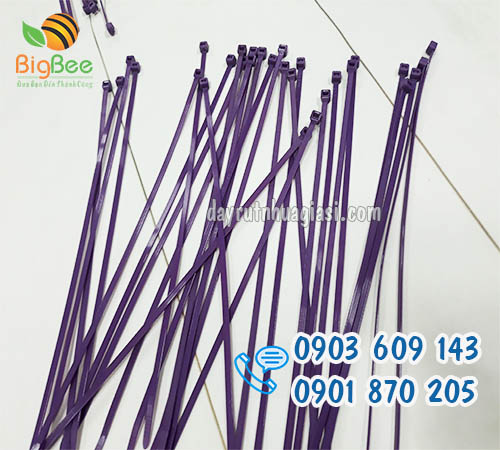 Dây lạt nhựa màu tím giúp phân loại hàng hóa giá rẻ