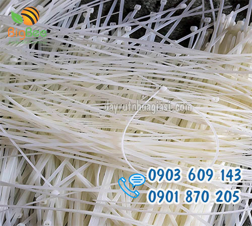 Dây lạt nhựa màu trắng buộc các vật dụng giá rẻ