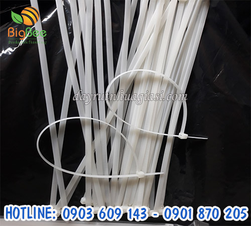 Dây lạt nhựa màu trắng 3 tấc giá rẻ