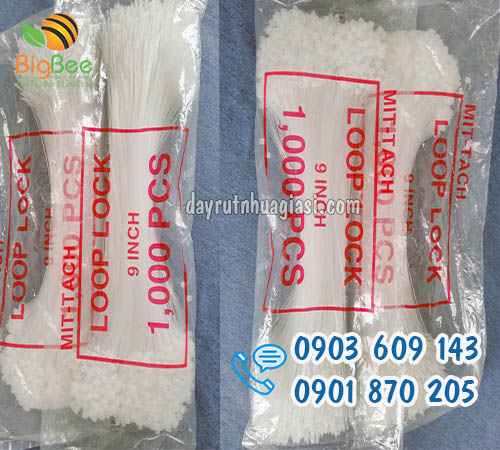 Dây nhựa gắn mác (đạn xỏ nhựa) 9 inch giá sỉ rẻ