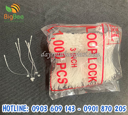 Dây treo mác nhựa 3 inch trắng giá tốt