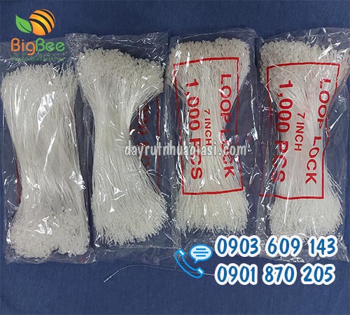 Dây nhựa 7 inch xỏ nhãn mác sỉ rẻ