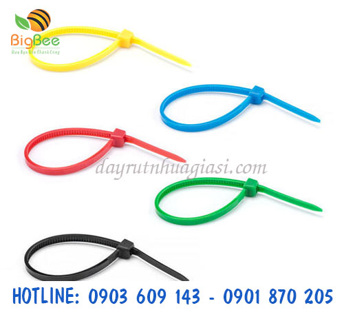 Dây rút nhựa kích thước 1 tấc nhiều màu