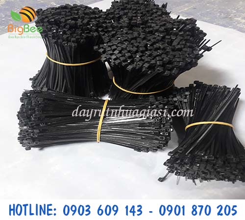 Nhà cung cấp dây rút nhựa đen 10cm cột hàng