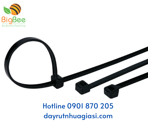 Dây rút đen dùng để cột, buộc