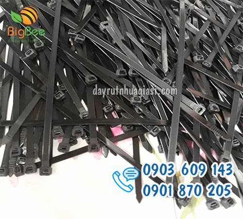 Dây rút nhựa đen 10x500mm ( 5 tấc 10 li) chất lượng, giá siêu rẻ