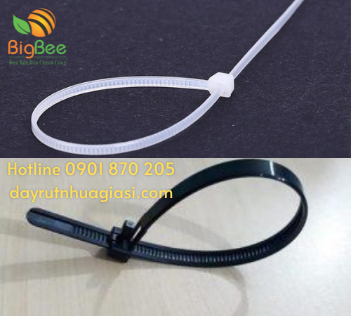 Dây rút đen và trắng