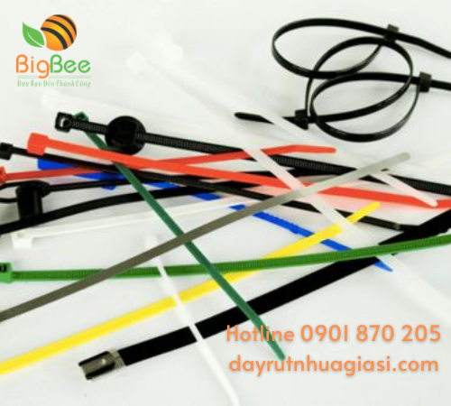 Dây rút nhựa màu 1 tấc với đủ các màu