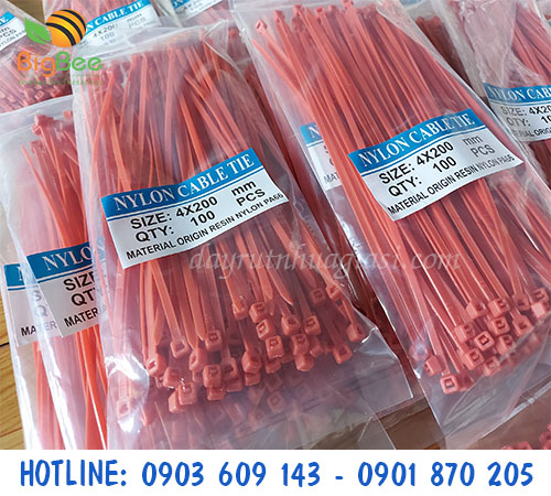 Dây rút nhựa màu 2 tấc giá rẻ tại Tp.HCM