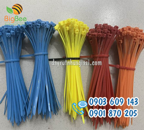 Các loại dây rút nhựa màu 2 tấc giá rẻ