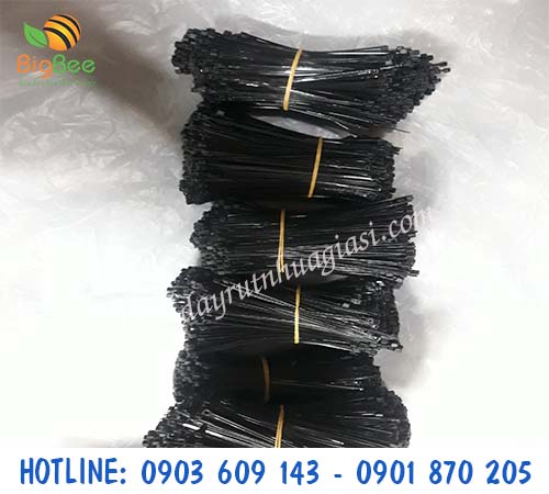 Dây rút nhựa màu đen 10cm giá sỉ rẻ tại TP.HCM