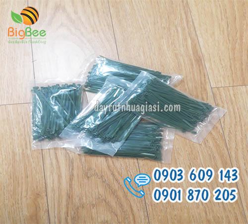 Dây rút nhựa màu xanh 1 tấc sỉ rẻ