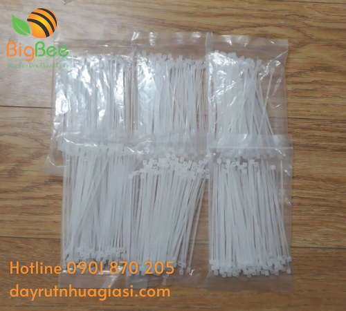 Dây rút nhựa 1 tấc màu trắng