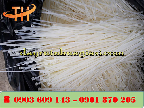 Dây rút nhựa trắng kt 3mm * 150cm