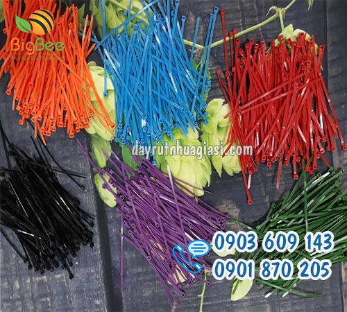 Dây rút nhựa đủ màu 10cm (1 tấc) sỉ rẻ ưu đãi