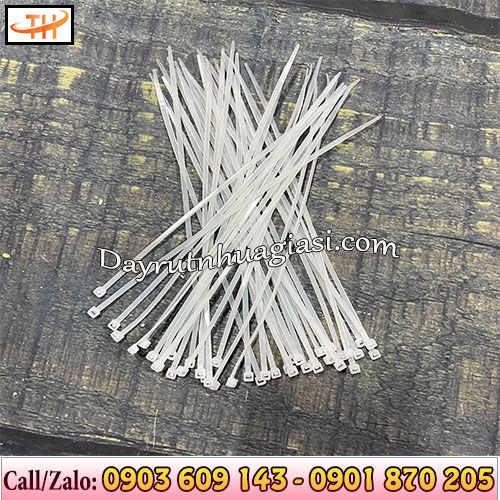 Dây rút nhựa màu trắng Dây rút nhựa màu trắng