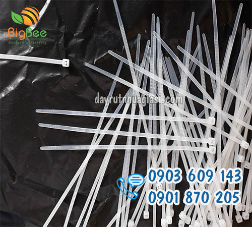 Dây rút nhựa trắng 4x150 mm giá sỉ rẻ