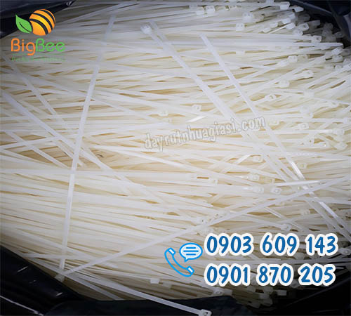 Dây rút nhựa trắng 3.5 tấc giá sỉ rẻ