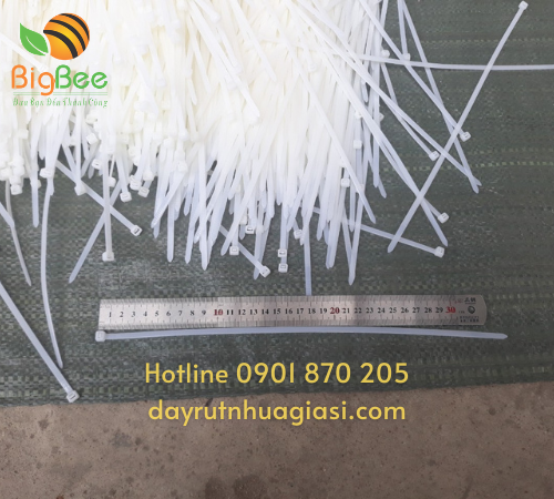 Dây rút nhựa 3 tấc màu trắng tại Thu Hồng