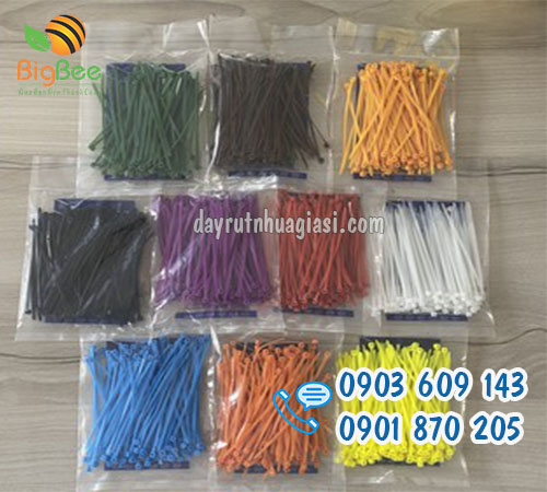 Dây rút nhựa cột chân gà đủ màu giá rẻ