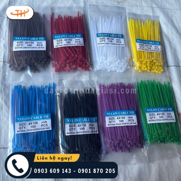 Dây rút nhựa đa dạng màu sắc Dây rút nhựa đa dạng màu sắc