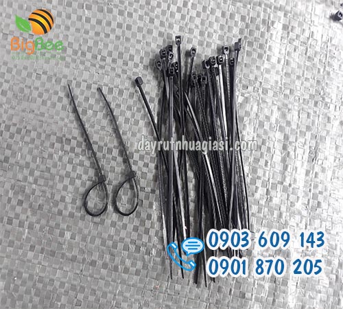 Dây rút nhựa đen 1 tấc 10cm giá tốt tại Thu Hồng