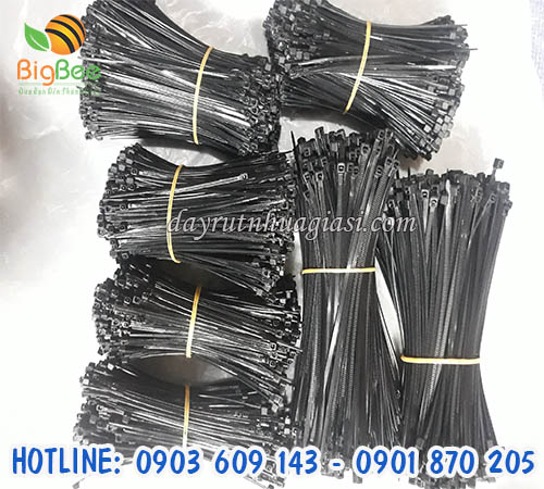 Dây rút nhựa đen 2 tấc giá sỉ rẻ tại TP.HCM