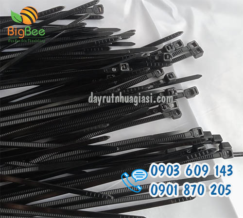 Dây rút nhựa màu đen 3 tấc 5 li sỉ rẻ