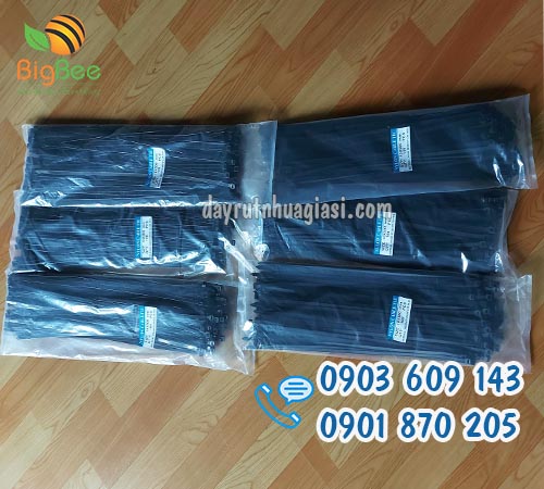 Dây rút nhựa đen 100 sợi/bịch giá rẻ nhất TP.HCM