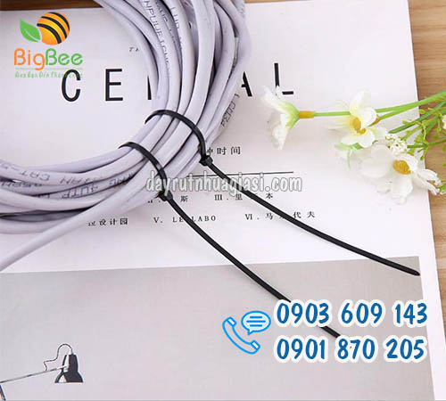 Dây rút nhựa màu đen bền chắc sỉ rẻ