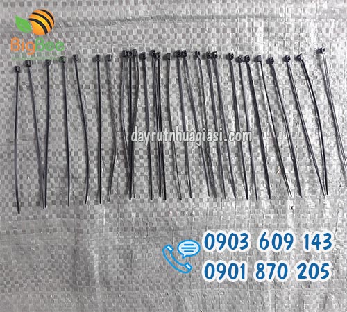 Dây rút nhựa màu đen dùng ngoài trời 1.5 tấc (15cm) giá sỉ