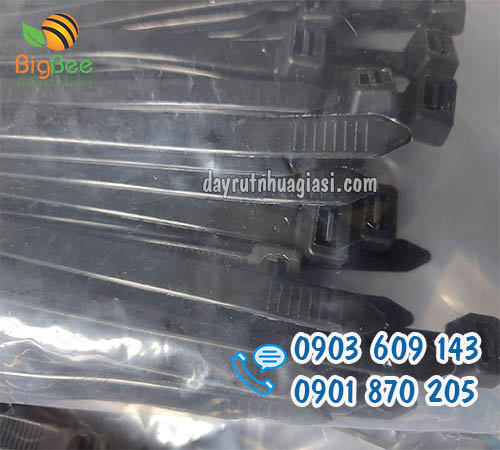 Dây rút nhựa đen dẻo dai, chắc chắn giá rẻ, uy tín, chất lượng