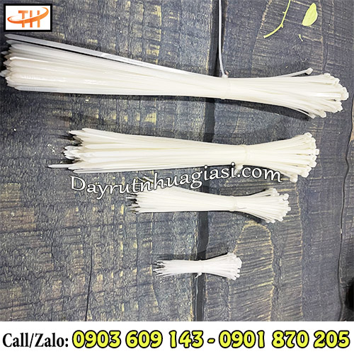 Dây rút nhựa trắng đủ cỡ  Dây rút nhựa trắng đủ cỡ