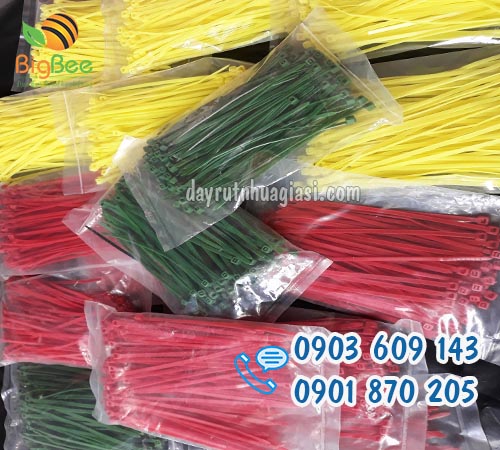 Dây rút nhựa màu 1 tấc (10cm) đánh dấu gà bán kg