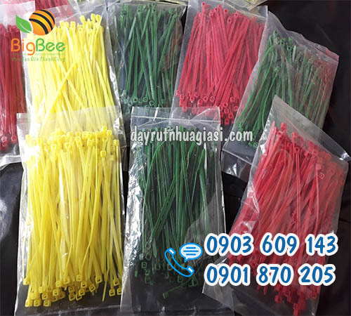 Dây rút nhựa 1 tấc (10cm) cột, buộc, chân gà giá sỉ