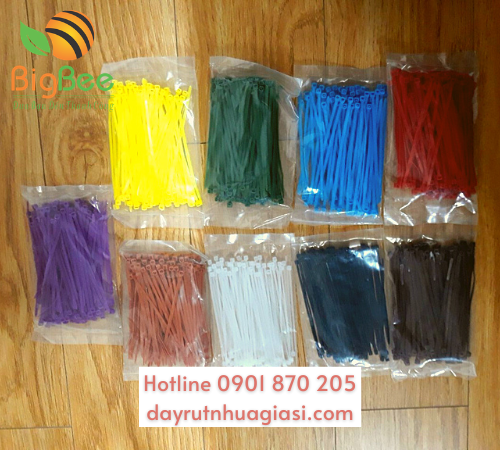 Dây rút nhựa màu 10 cm phù hợp đánh dấu gia cầm