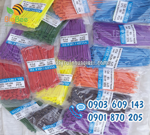 Dây rút nhựa đủ màu giá sỉ rẻ nhất