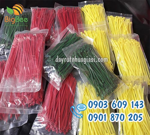 Dây rút nhựa màu phân loại hàng, cột chân gà giá tại xưởng