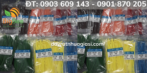 Dây rút nhựa 15cm nhiều màu, bền, chịu lực giá rẻ