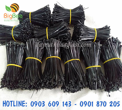 Dây rút nhựa màu đen giá rẻ cho các đại lý, cửa hàng