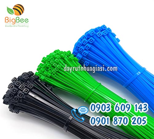 Dây rút nhựa màu cột, buộc, phân loại hàng hóa sỉ rẻ