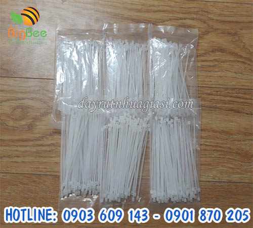 Gía sỉ dây rút nhựa 1 tấc màu trắng