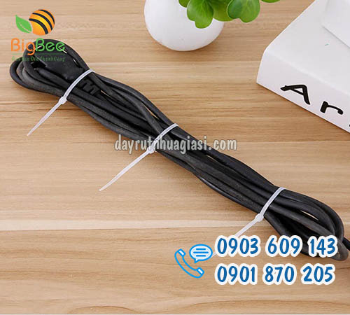 Dây rút nhựa màu trắng sỉ rẻ tại TP.HCM