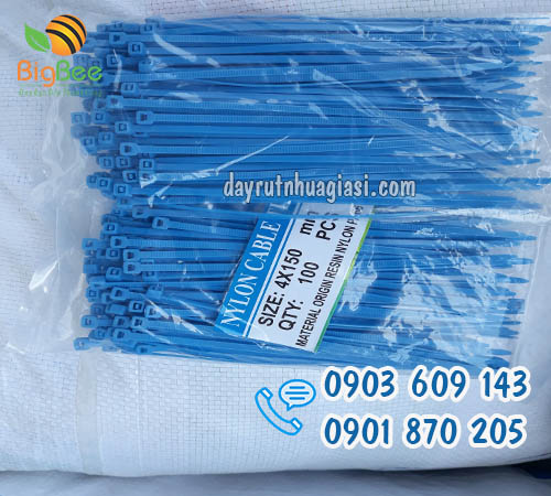 Dây rút nhựa 15cm đóng gói 100 sợi/bịch giá sỉ rẻ