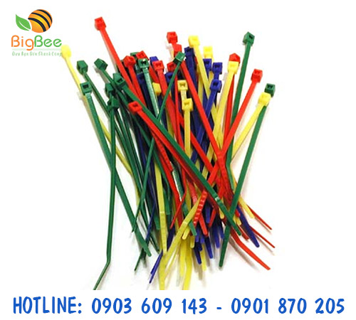 Dây rút nhựa dây thít nhựa nhiều màu 1 tấc giá sỉ rẻ