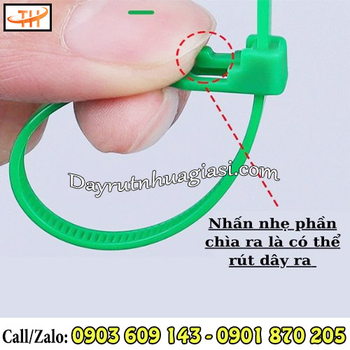 Dây rút nhựa tháo mở tiện lợi Dây rút nhựa tháo mở tiện lợi