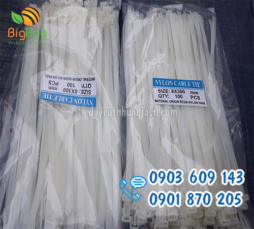 Dây rút nhựa tháo mở được 8x300mm giá sỉ tốt nhất