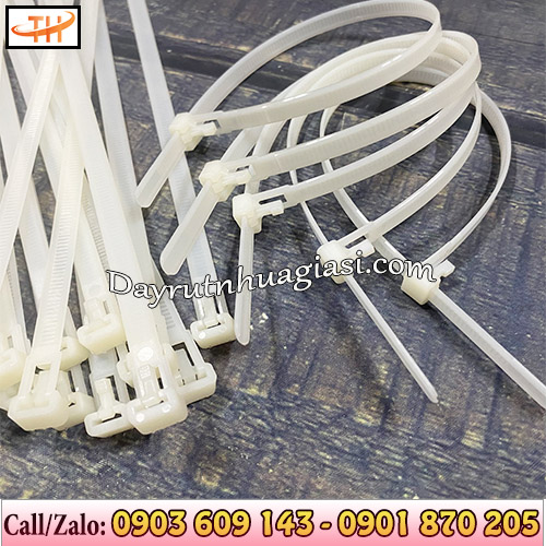Dây rút nhựa tháo/ mở được Dây rút nhựa tháo/ mở được